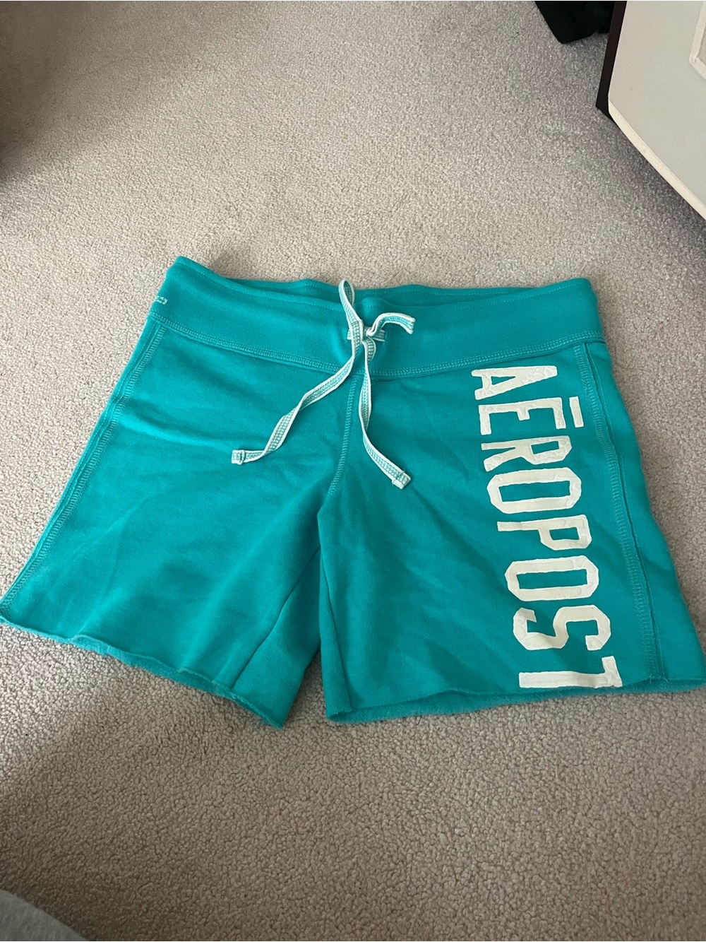 Vintage / 2000s / Y2K Aeropostale Teal Women's Lounge SweatShorts